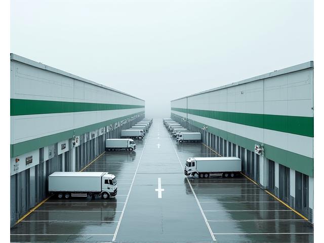 Vast industrial logistics complex with high-bay warehousing and advanced insulation systems.