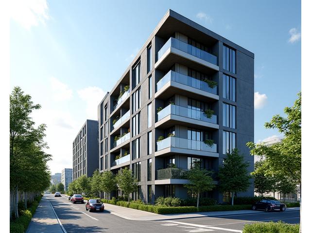 Exterior view of modern apartment complex illustrating DLAZ GmbH's multifamily development expertise.